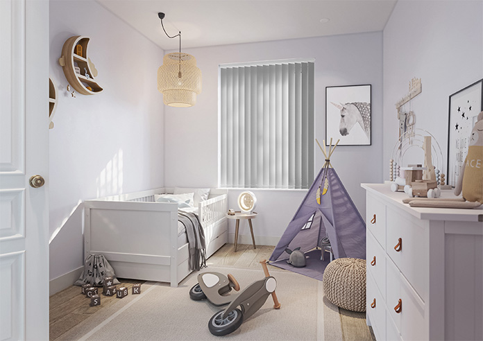 Toulouse (Blackout), Textured Dark Grey - Vertical Blind - Image 7